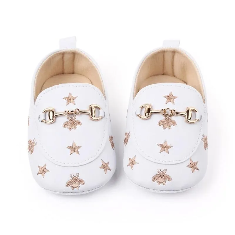 Starry Baby Girl Infant Cute Pattern Shoes with Soft Bottom 1pair