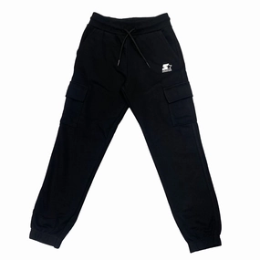 Starter pantalone sportivo con tasconi da ragazzo. Colore nero Chic Comfort Wear Layered Ventilation System