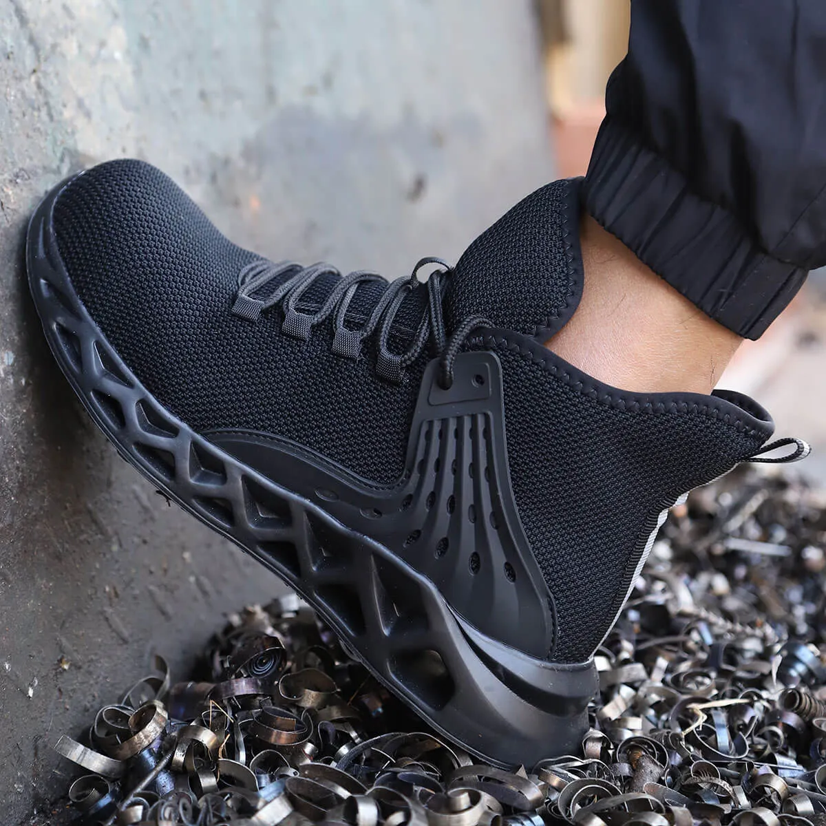Steel Toe Shoes for Men and Women Comfortable Sneakers Lightweight Durable Safety Puncture Proof Indestructible Slip Resistant Construction Work