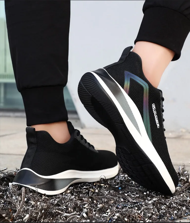 Steel Toe Sports Safety Shoes - Model SS61 - Holographic Light Reflective