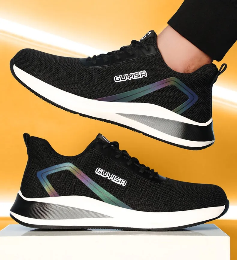 Steel Toe Sports Safety Shoes - Model SS61 - Holographic Light Reflective