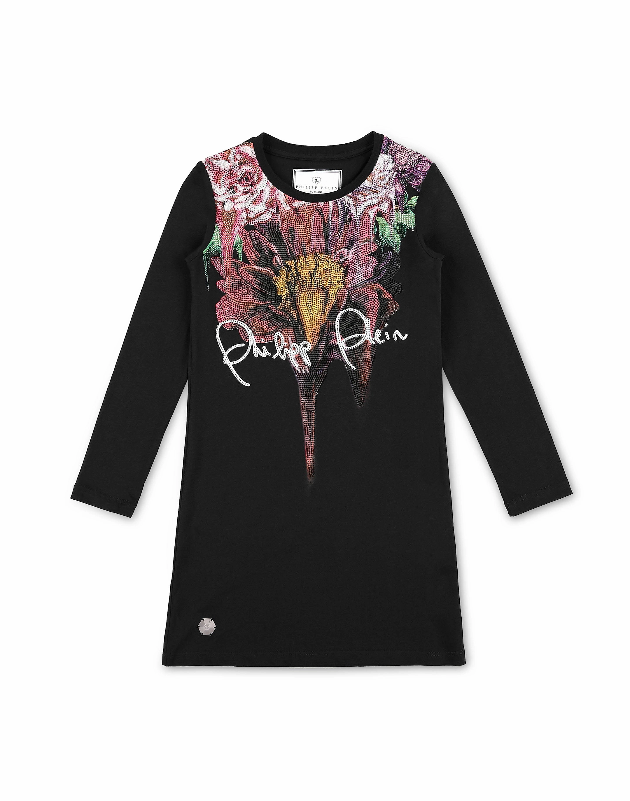 Cushioned Non Toxic Materials T-Shirt Short Dresses Flowers