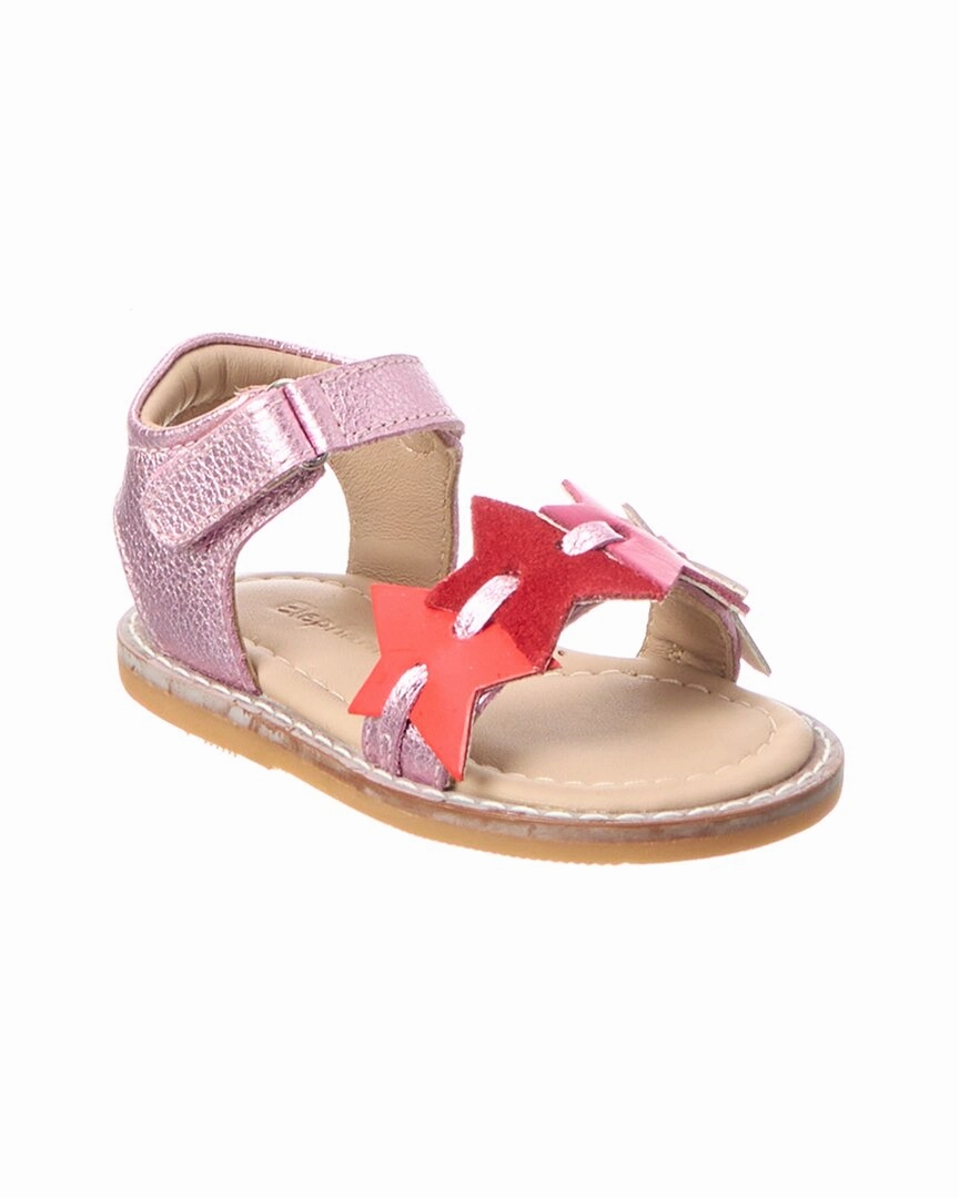 Elephantito Stars Toddler Leather Sandal Hyperlock Technology Unstructured Look