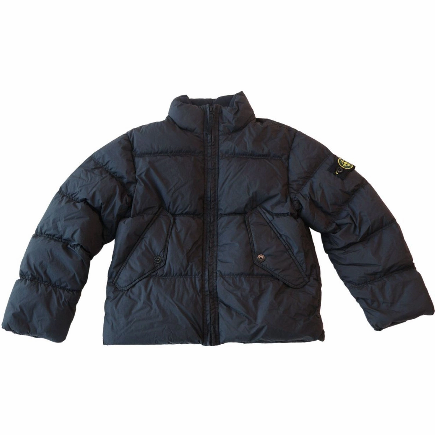 Drop Tail Hem Comfortable fit Stone Island Black Jacket