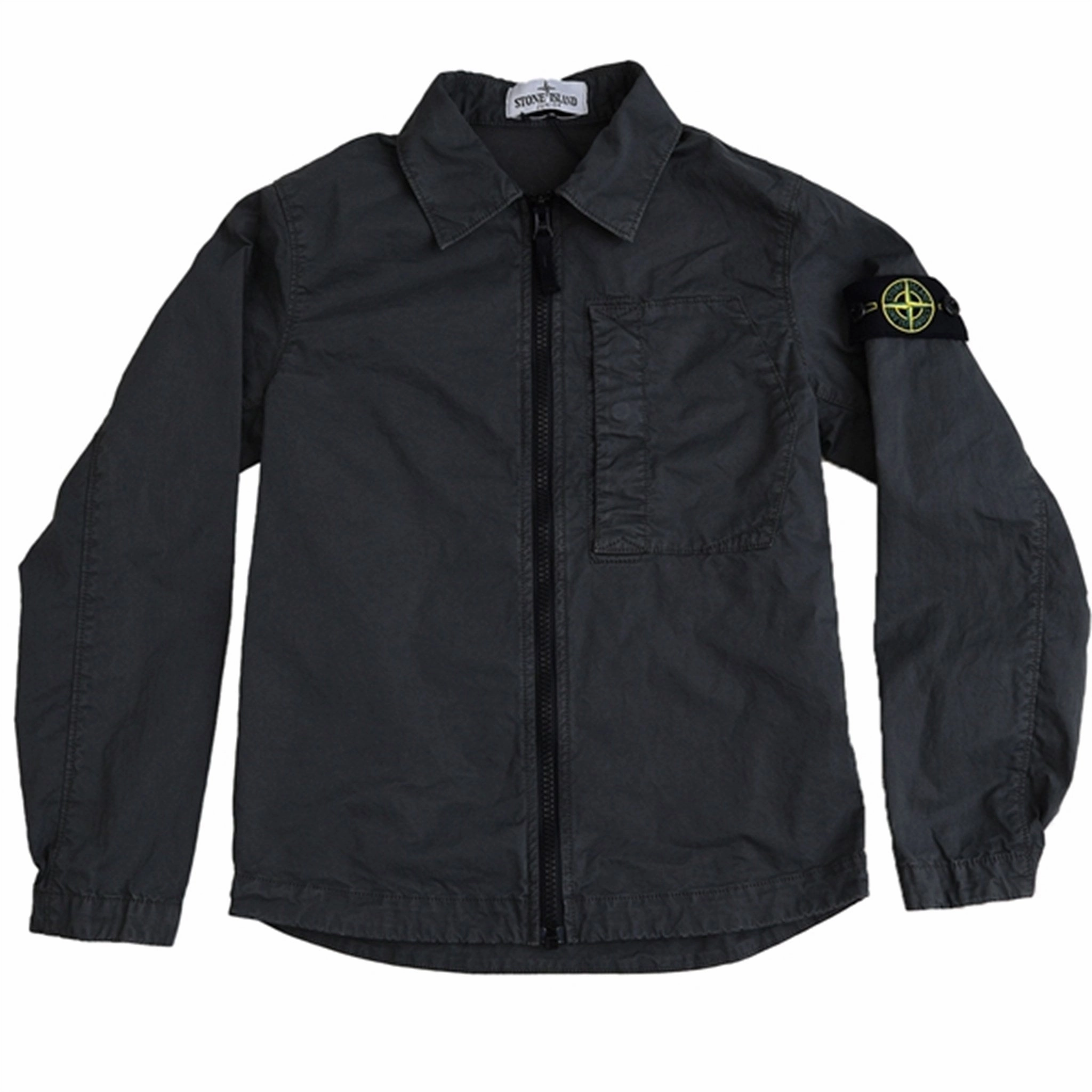 Stone Island Overshirt Blue Grey Teflon Finish