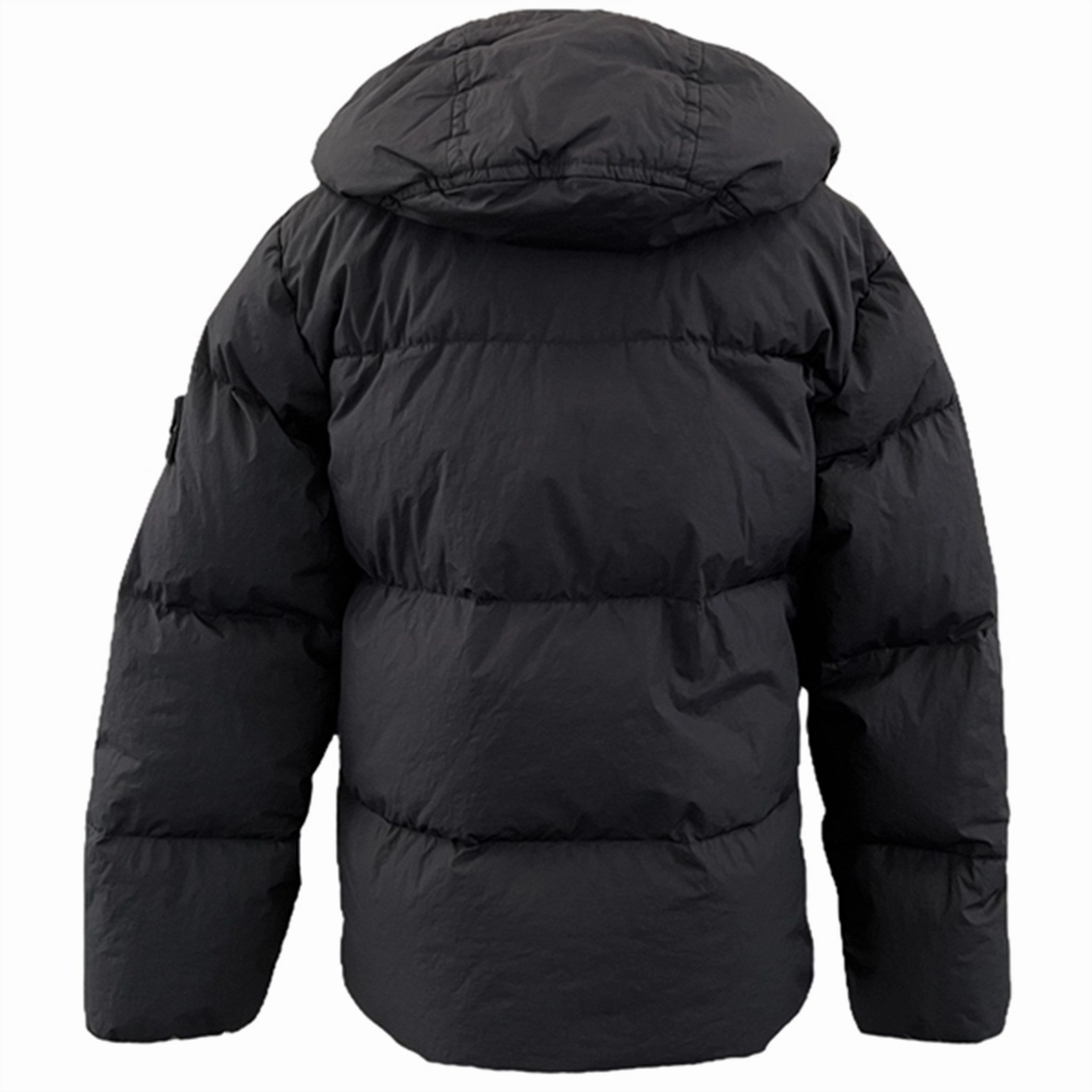 Stone Island Real Down Jacket Charcoal AdjustableDrawcordHem Simple Modern Piece