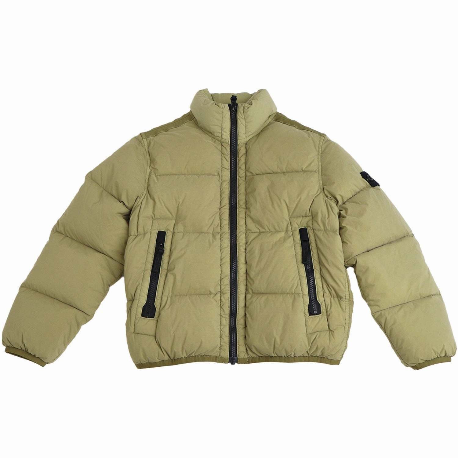 Sleek Utility Stone Island Sage Real Down Jacket