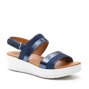 No Rub Stonefly sandalo casual da donna Aqua III 11 in pelle laminata 213783 100 limo blu