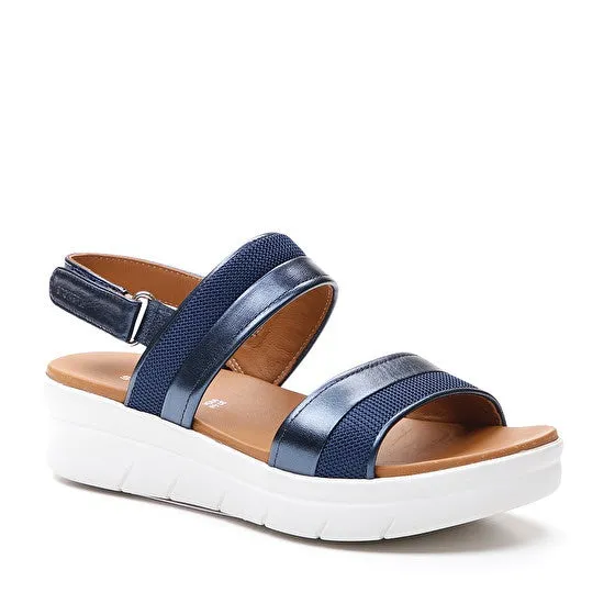 No Rub Stonefly sandalo casual da donna Aqua III 11 in pelle laminata 213783 100 limo blu