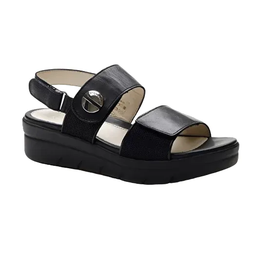 Stonefly sandalo casual da donna Aqua III Nappa pelle e tessuto 216158 000 nero Lightweight Footwear