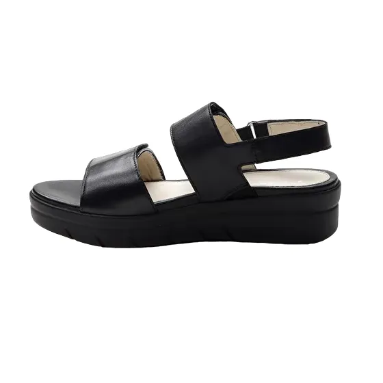 Quick Fit Stonefly sandalo casual da donna Aqua III Nappa pelle e tessuto 216158 000 nero
