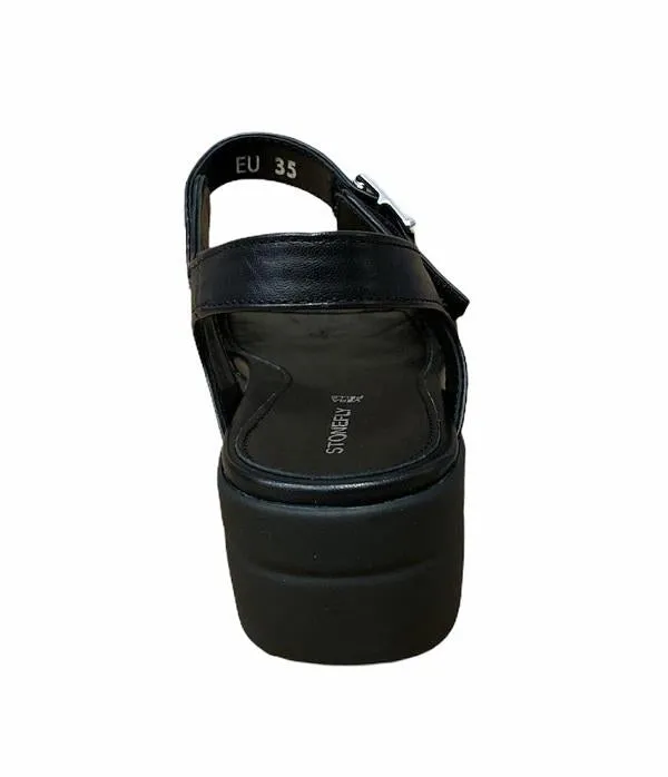 Stonefly sandalo da donna Aqua III 2 Nappa 110207 000 nero Flexible forefoot perforated - lining shoes