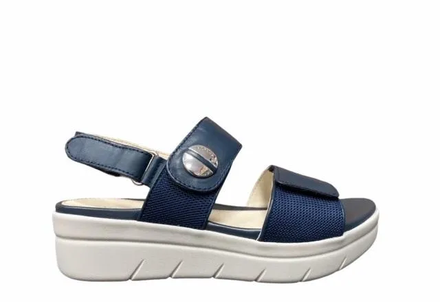 Beach Fun Sport Ease Stonefly sandalo da donna con velcro Aqua III 12 Nappa 216158 144 ocean blue