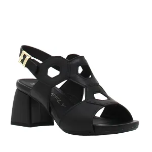 Durable Walk Light Arch Stonefly scarpa da donna in pelle con tacco Jenny 7 217453 000 nero