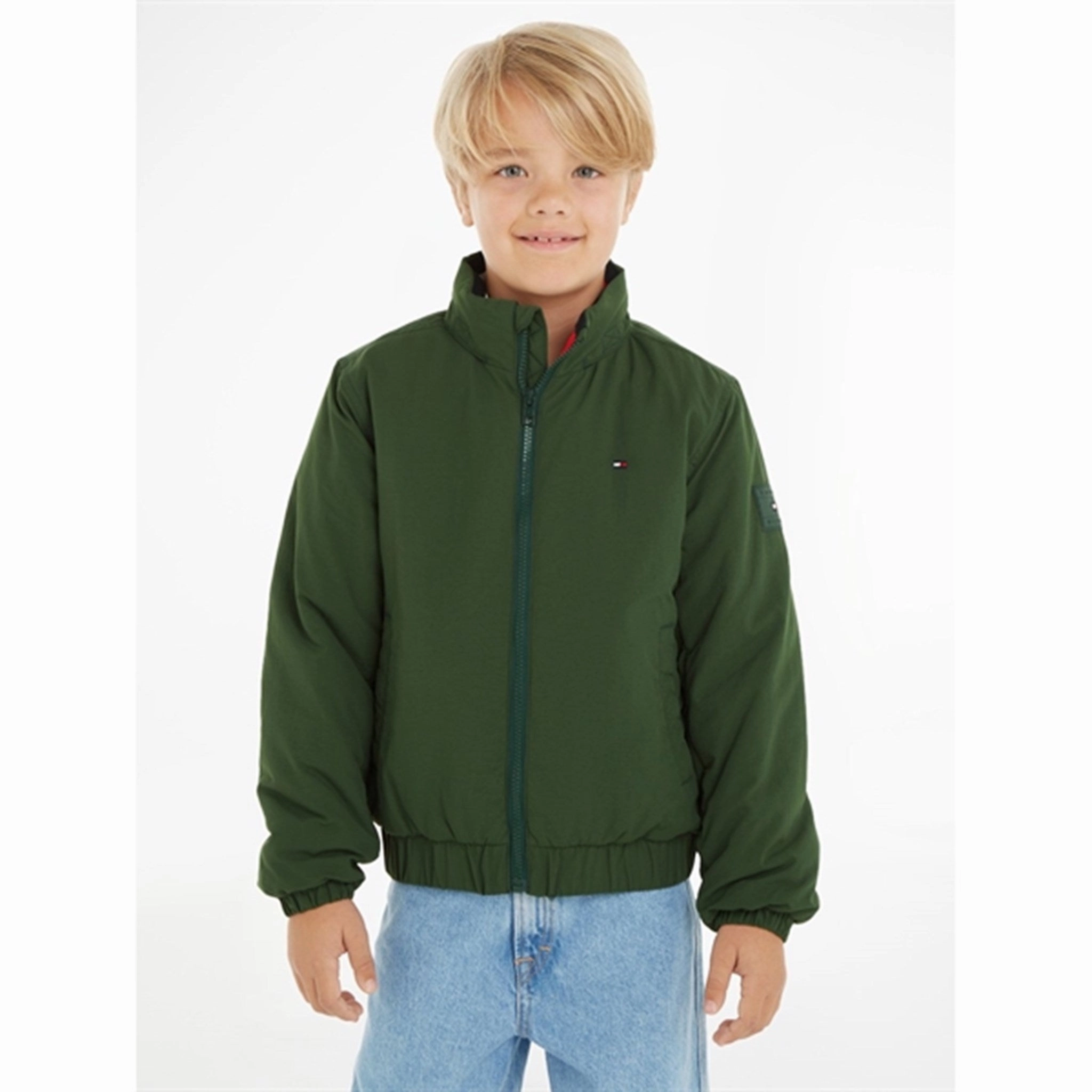 Tommy Hilfiger Essential Quilted Jacket Collegiate Green MultiAngleVentilation Transition Wear