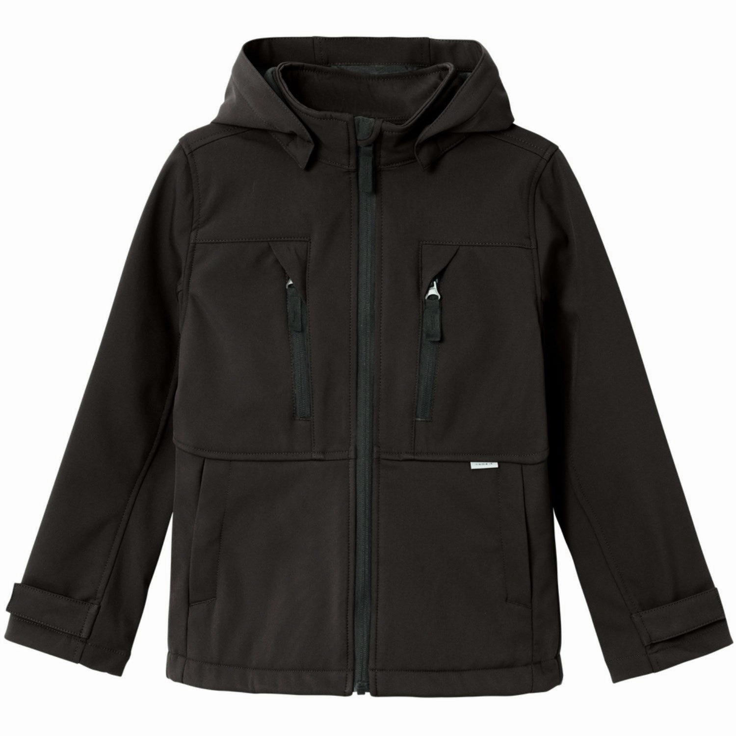 Name It Black Alfa08 Softshell Jacket Sport Noos Adjustable Cuff Design