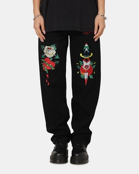 QuickDryTech Ed Hardy Once Wounded Jeans Black