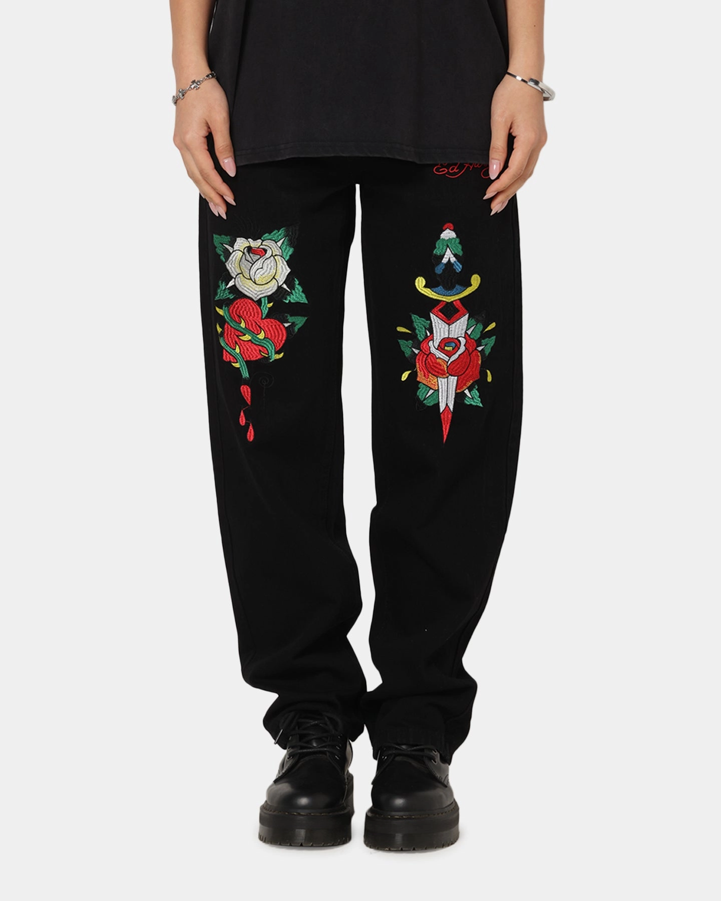QuickDryTech Ed Hardy Once Wounded Jeans Black