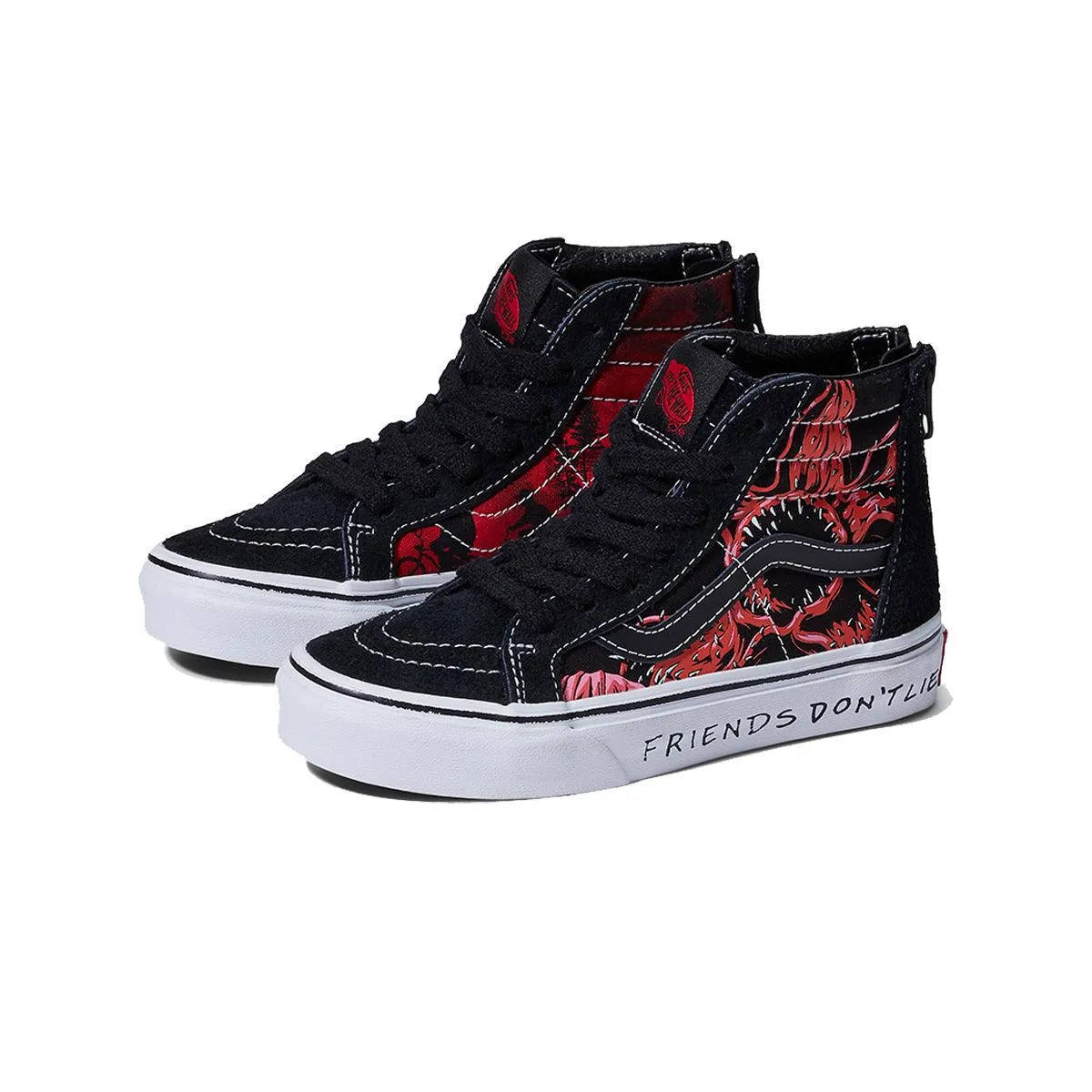   Stranger Things Kid's SK8-Hi Zip 'Friends Don't Lie' Breathable fabric