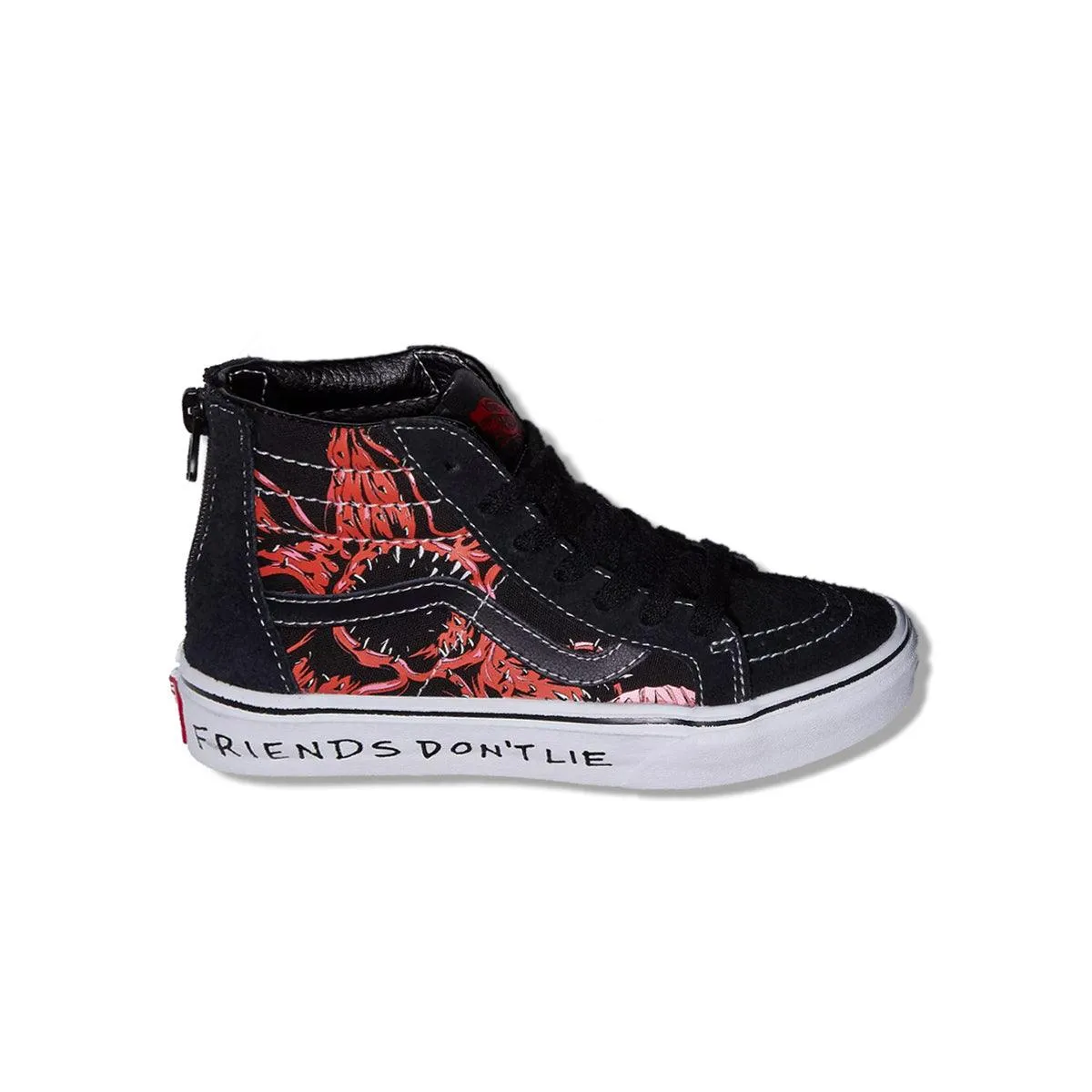   Stranger Things Kid's SK8-Hi Zip 'Friends Don't Lie' Water Resistant Memory Foam Insoles