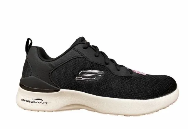 Skechers scarpa da ginnastica da donna Air Dynamight Radiant Choice 149346/BKW nero-bianco Contoured Footframe toe spacer
