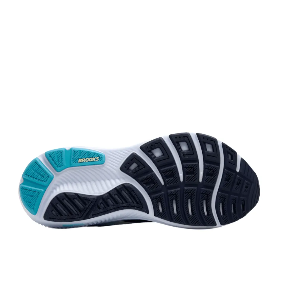 Brooks Women's Ghost 17 Running Shoes in Navy/Green/Turquoise AW25 Weatherproof Coating Ventilated