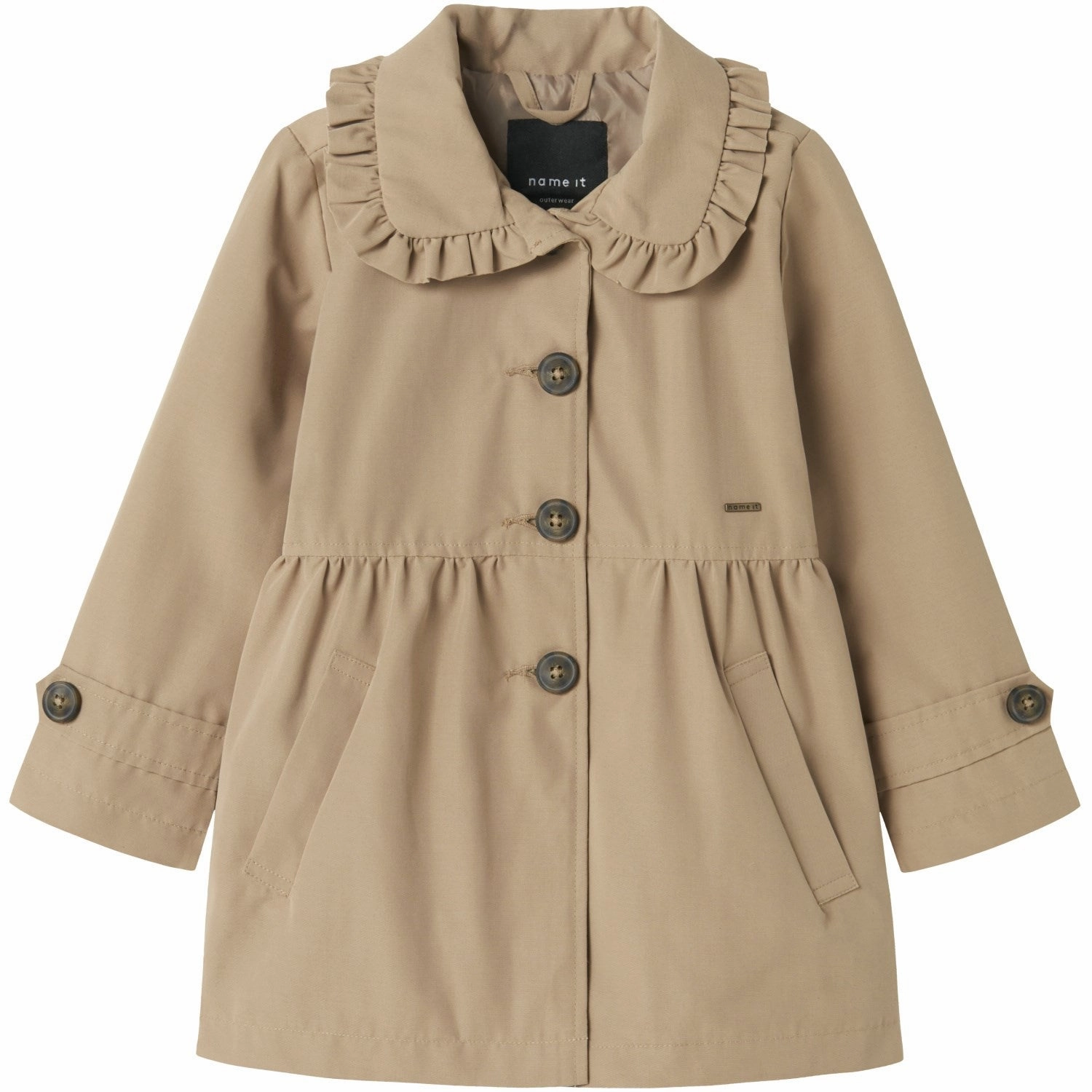 Name It Savannah Tan Madelin Trenchcoat Noos Modern City Outfit