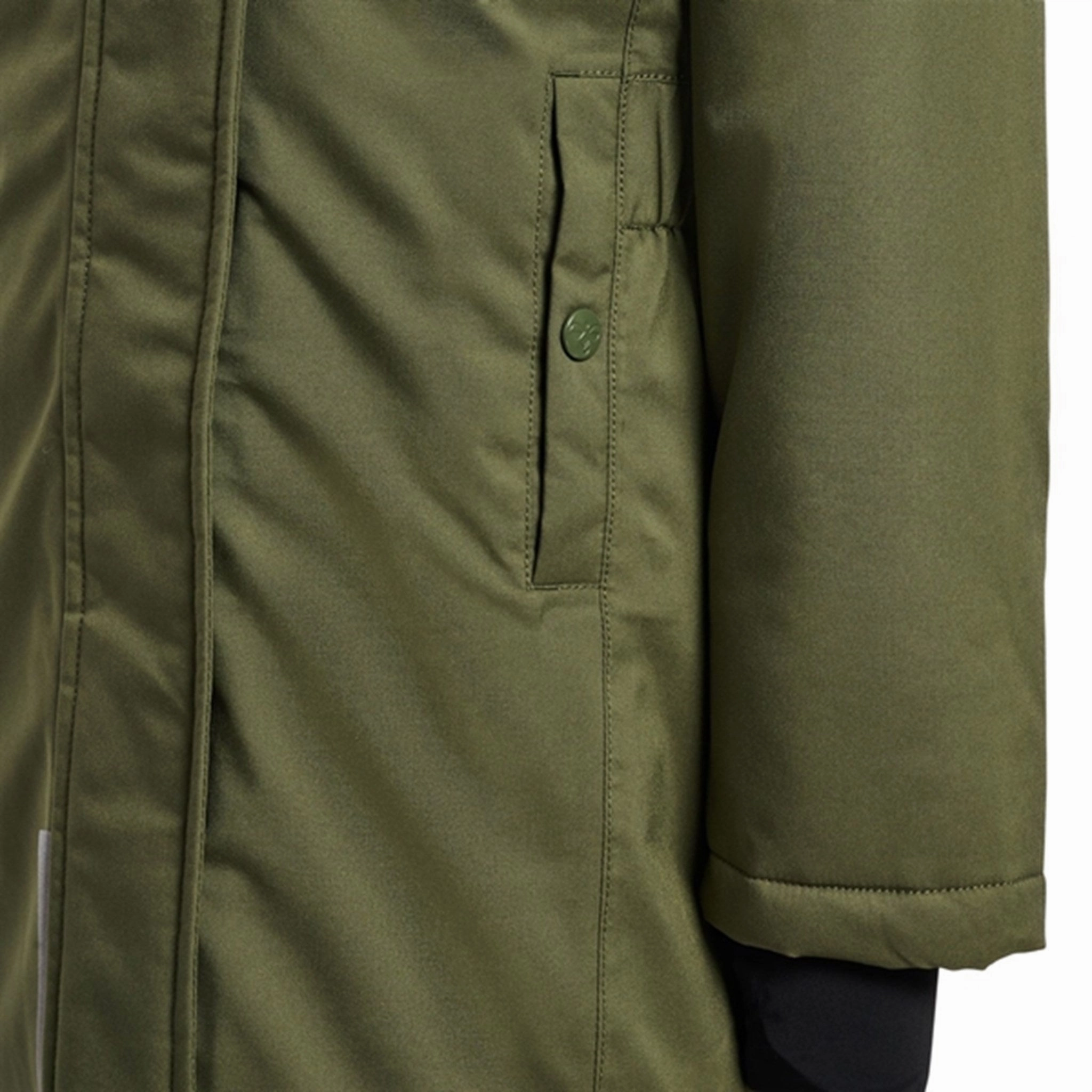 Day To Day Lightweight Material Hummel Coat Alma Tex Olive Night