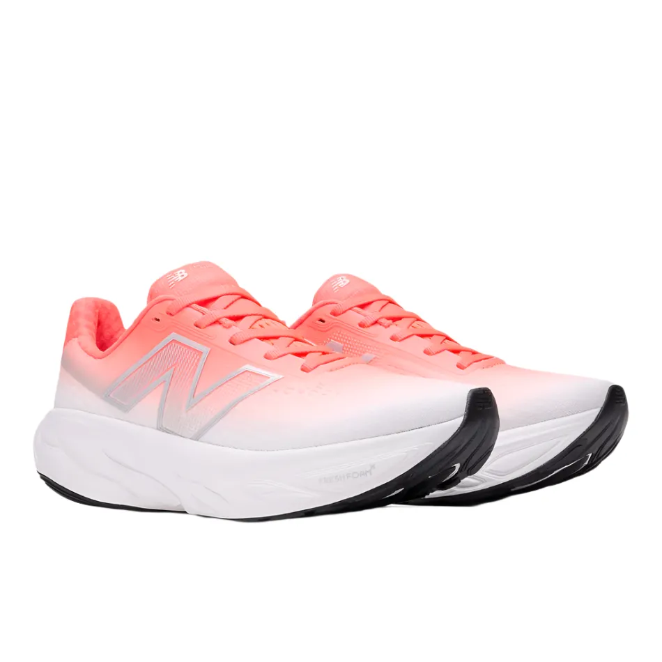 Timeless traction Sneaker Functionality New Balance Women's 1080 v14 D Wide Fit Running Shoes in Urgent Red/Silver Metallic/Light Silver Metallic AW25