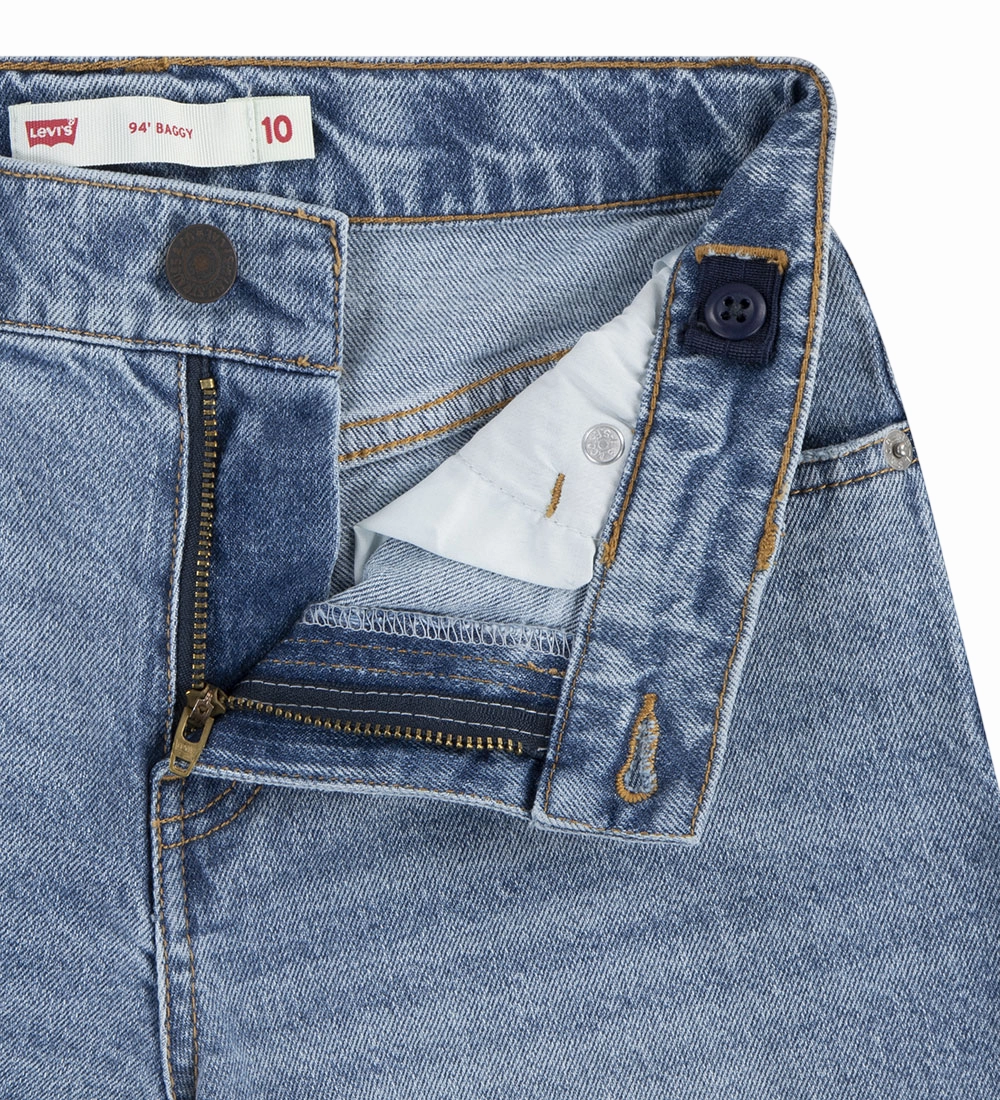 Levi's Kids bermuda baggy in jeans da junior 4EM221-MCJ blu medio Sweat Resistant Coating Camouflage Style