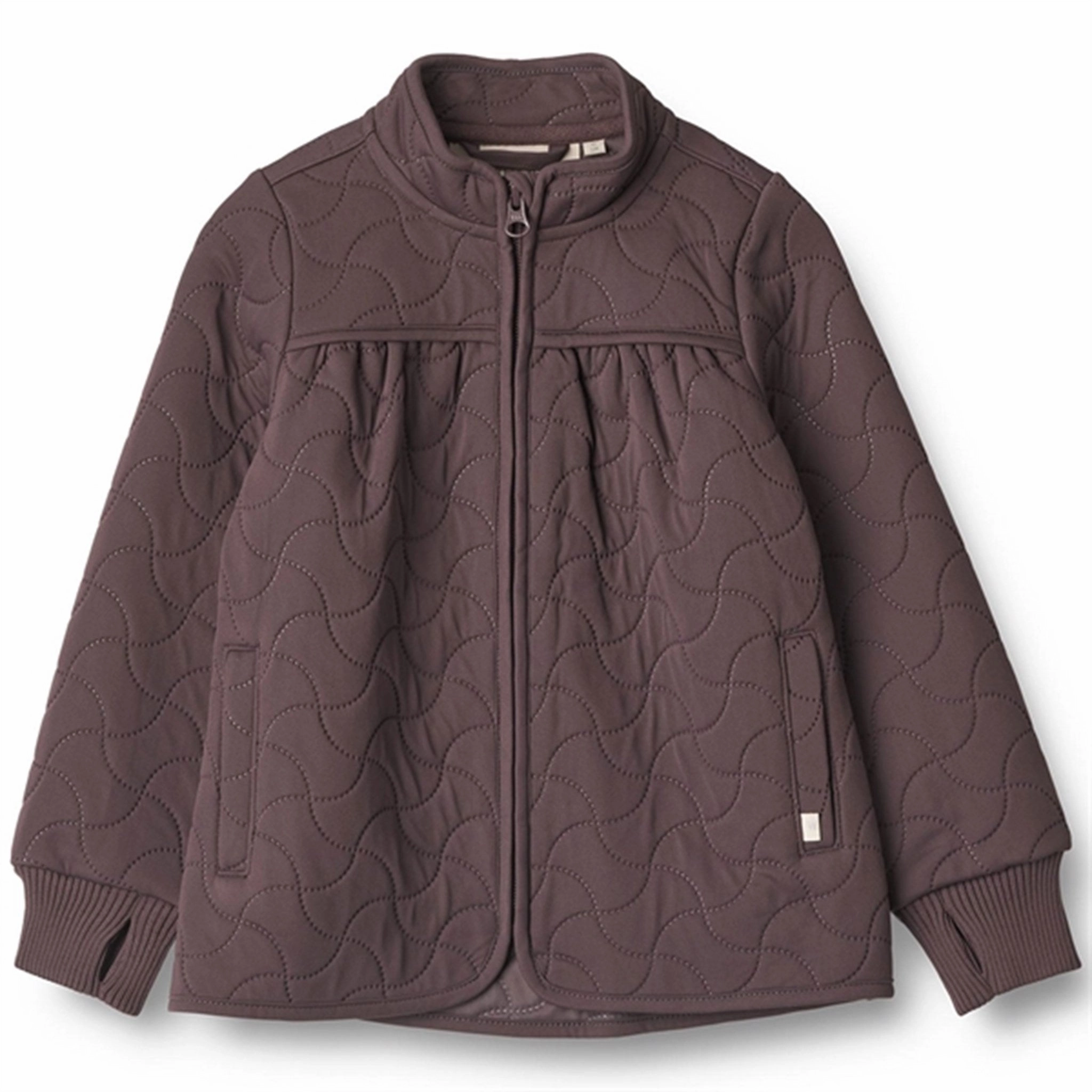 Wheat Thermo Eggplant Jacket Thilde Active Style Classic Zip Up