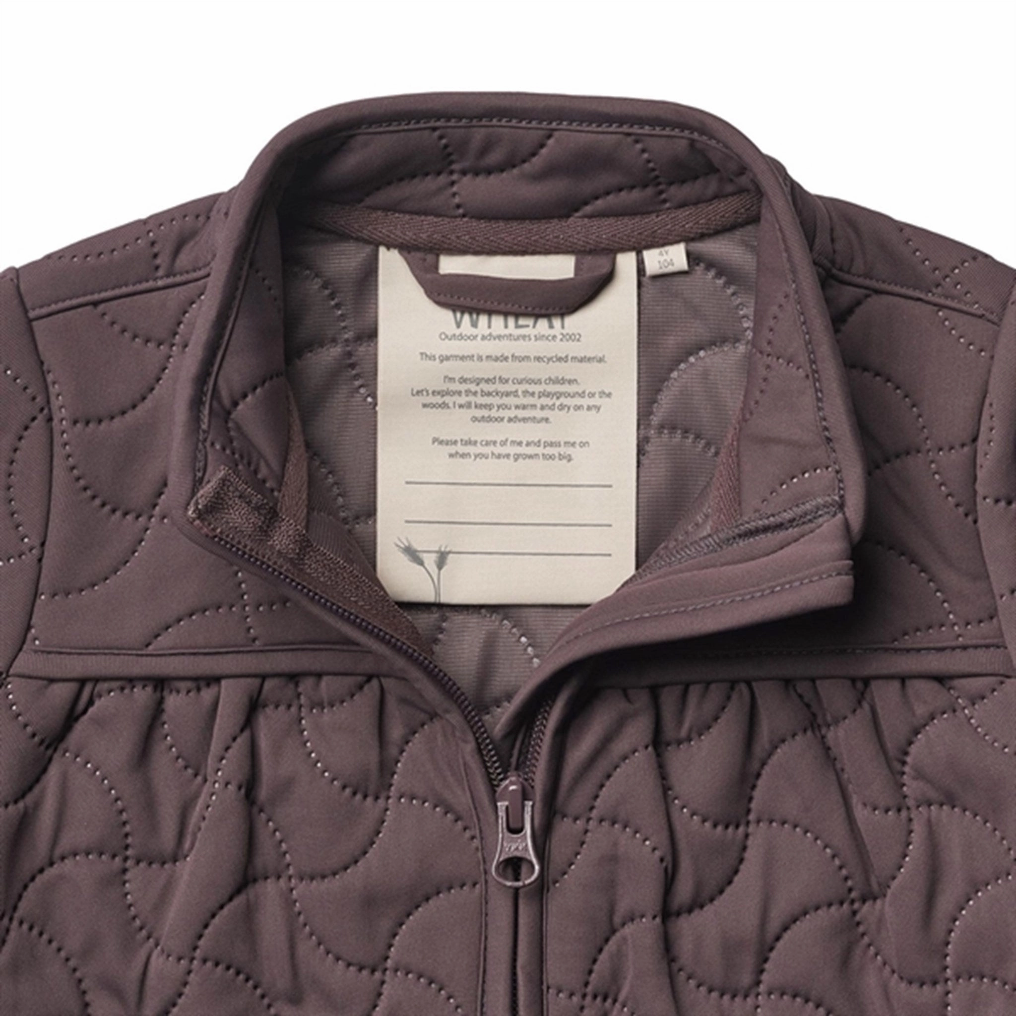 Eco Certified Textiles Wheat Thermo Eggplant Jacket Thilde