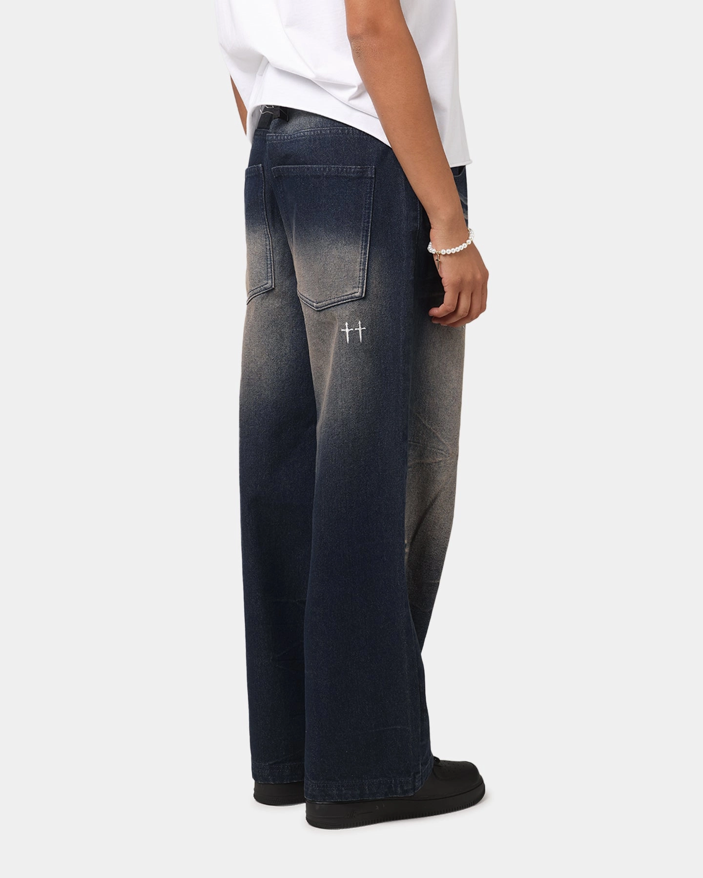 Performance Design Fit Durable Waistband Saint Morta Amplus Jeans Antiquity Blue