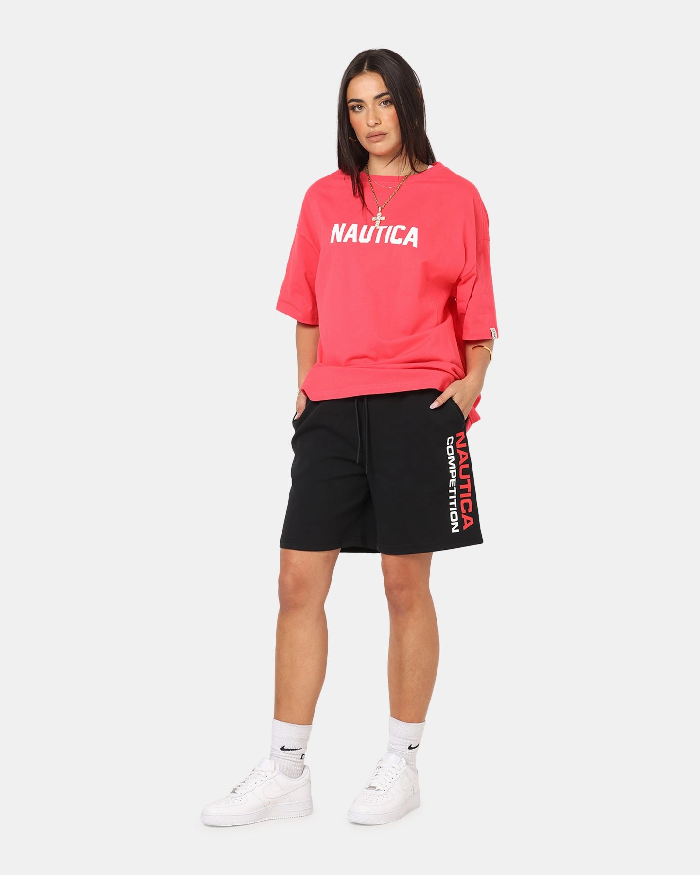 Nautica Waterford Fleece Shorts Black Roll-up style Day Comfort