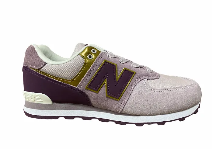 Enhanced Heel Counter New Balance sneakers da ragazza  GC574MLG rosa