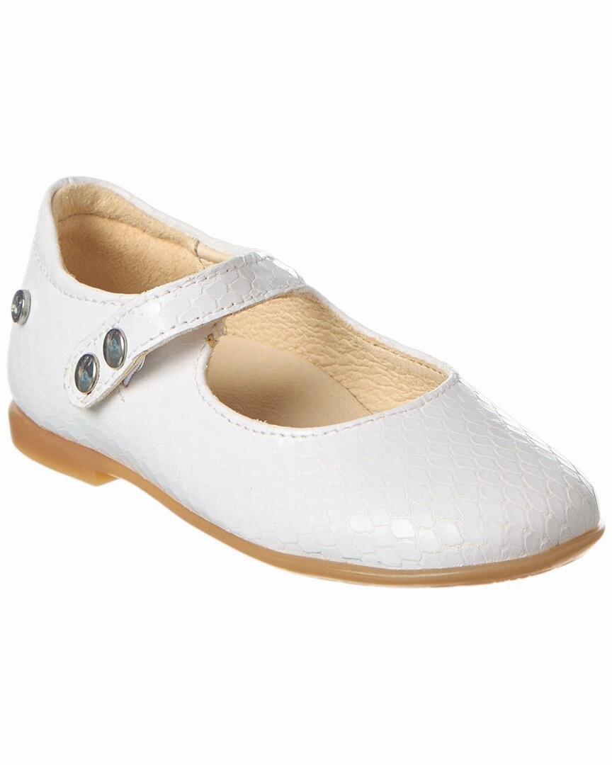All-day Comfort Classic Use Naturino Ovindoli Python-Embossed Leather Flat