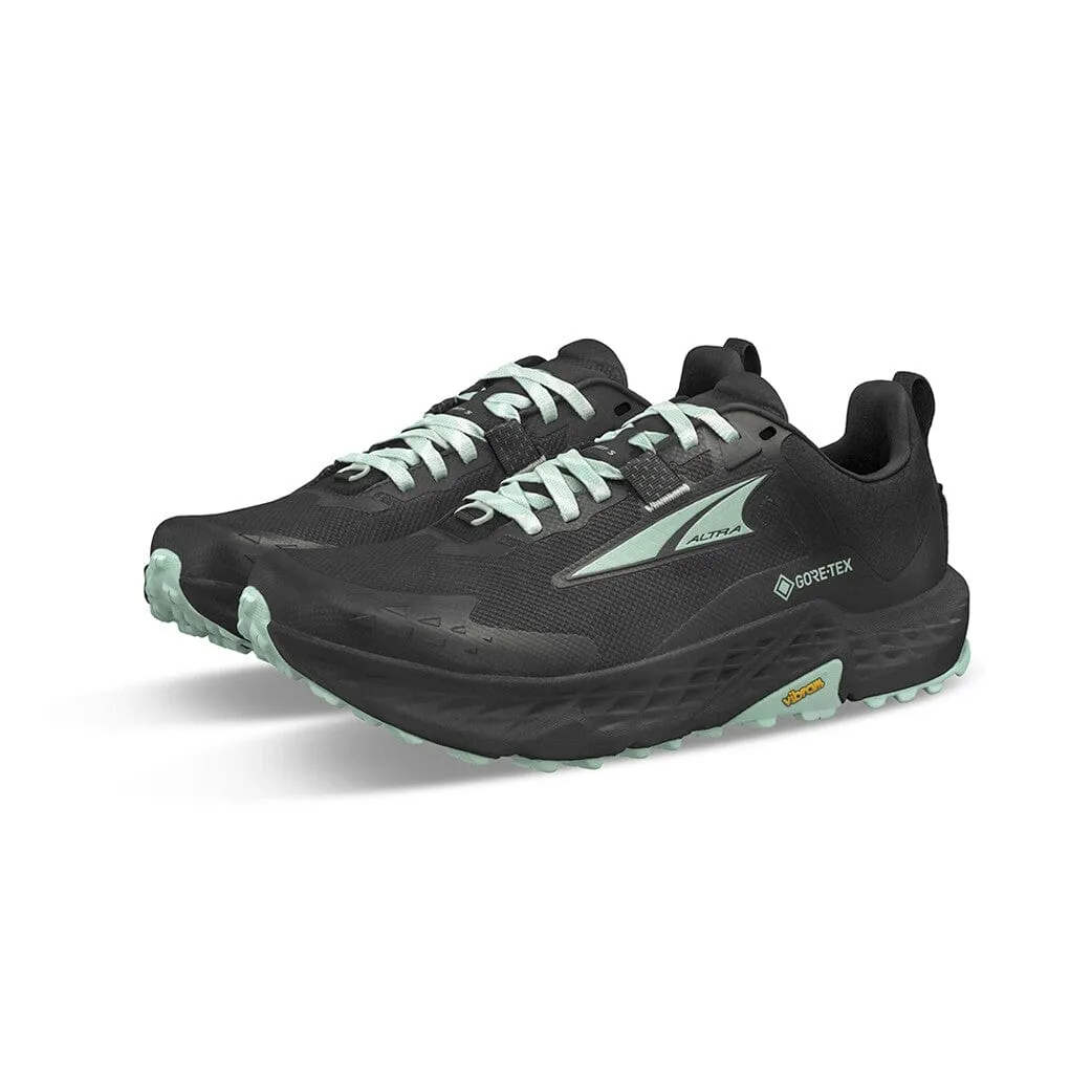 Altra Timp 5 GTX Women's Trail Running Shoes in Black AW24 Stride Boost Daily Comfort