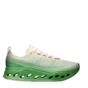 On Men's Cloudsurfer Max Running Shoes in Ivory/Honeydew AW25 high - top ankle protection