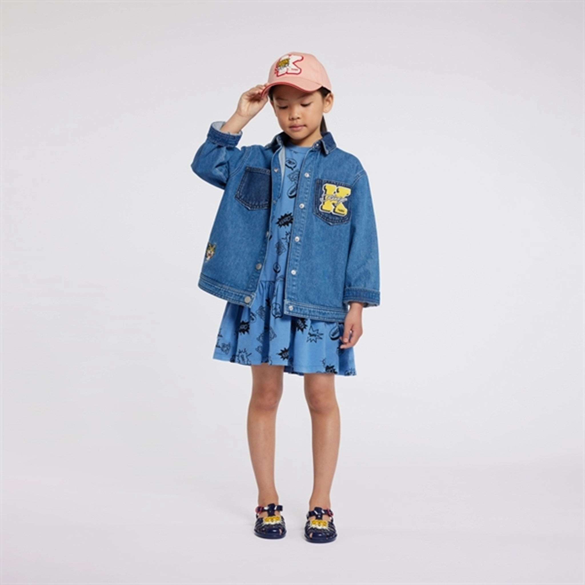 Kenzo Bleach Denim Jacket Effortless Travel Wear