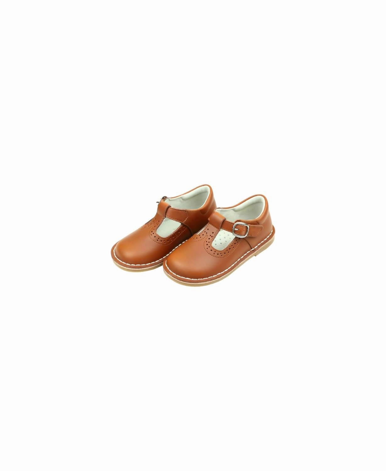 Work Ready Girl's Frances T-Strap Mary Jane Shoes In Chestnut