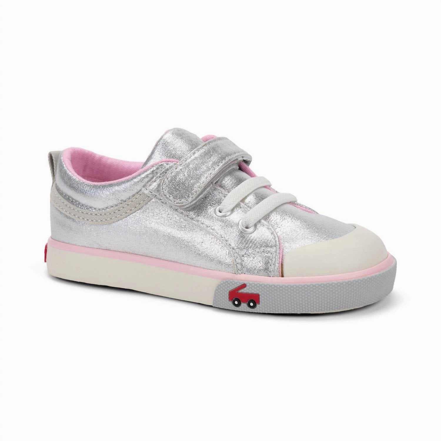 Seamless Upper Engineering Girl's Kristin Sneaker In Silver