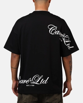 Carre Side Script Oversized T-Shirt Black Classic Style