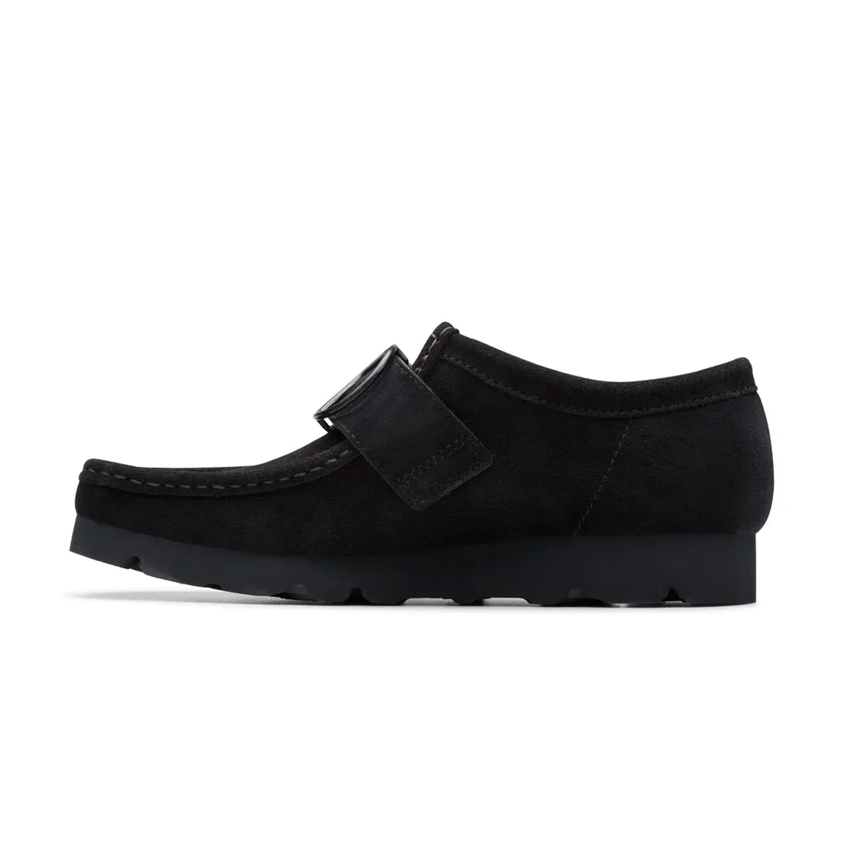   NEEDLES Walla Strap Low 'Black Suede' Ergonomic Feel Seamless Edge