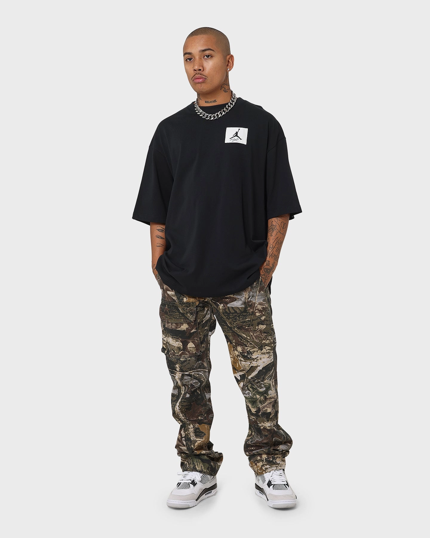 elastic waistband Jordan Flight Essential Oversized T-Shirt Black