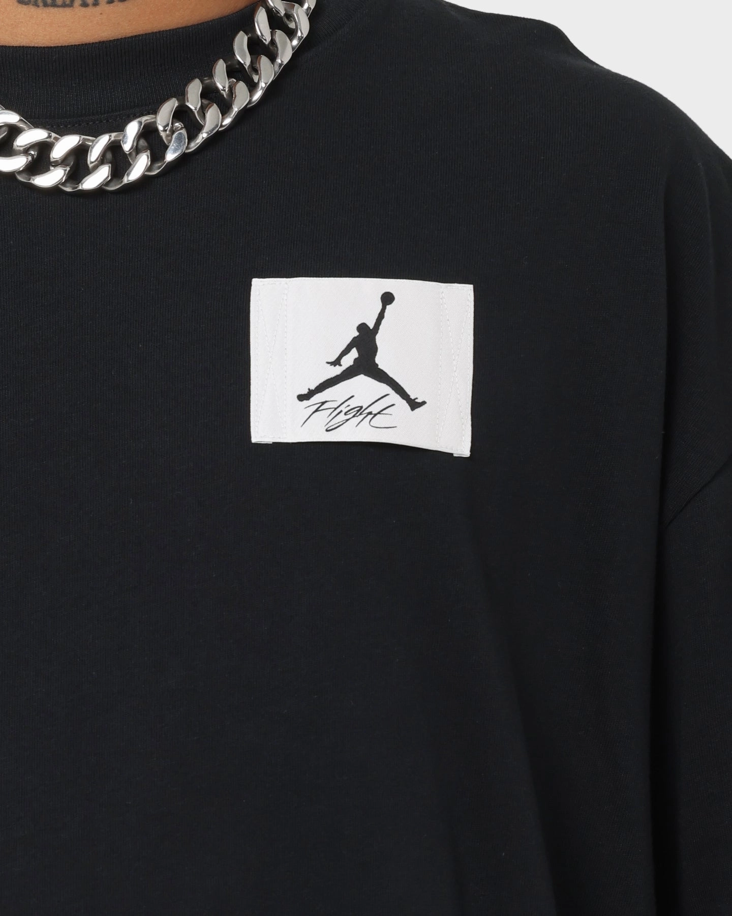 Garment Dyed Finish ComfortFirst Jordan Flight Essential Oversized T-Shirt Black