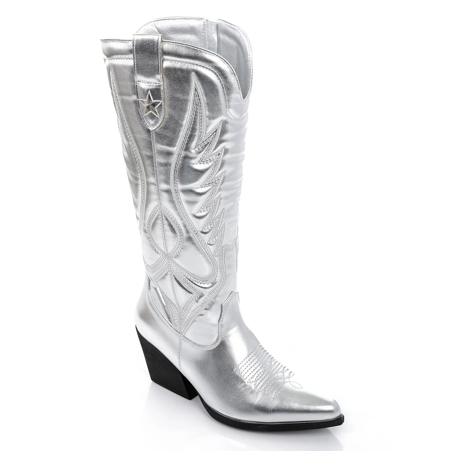 SUN-DVTF-003 Mid Heel Cowboy Boot