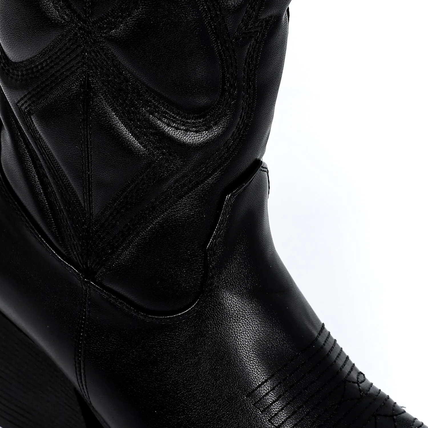 SUN-DVTF-003 Mid Heel Cowboy Boot