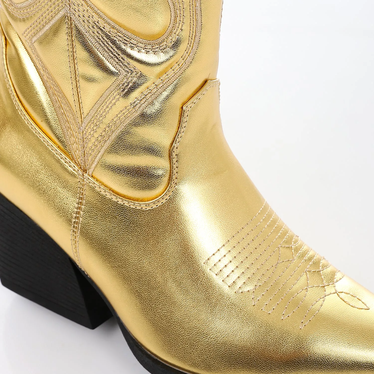 SUN-DVTF-003 Mid Heel Cowboy Boot