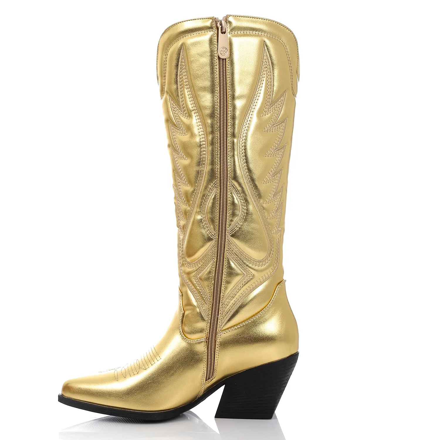 SUN-DVTF-003 Mid Heel Cowboy Boot