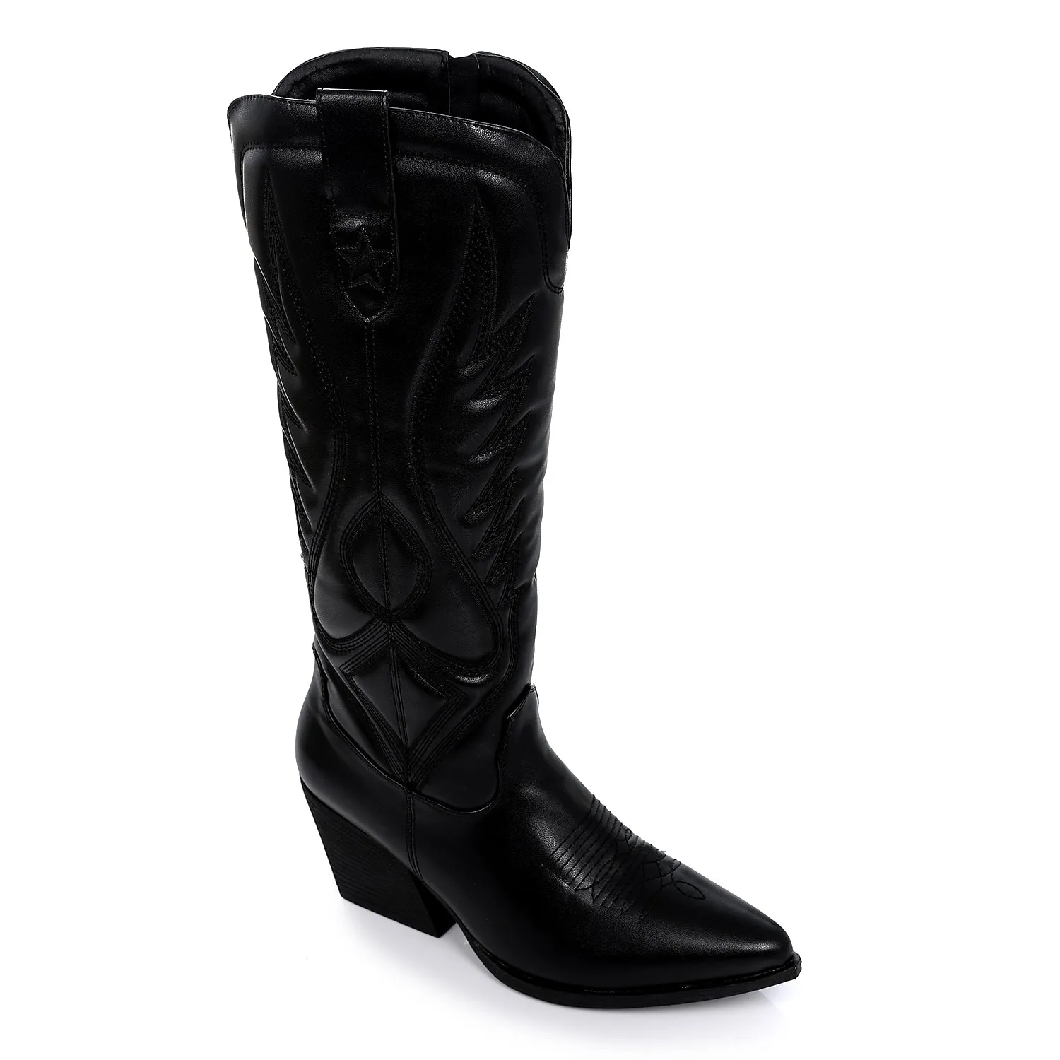 SUN-DVTF-003 Mid Heel Cowboy Boot